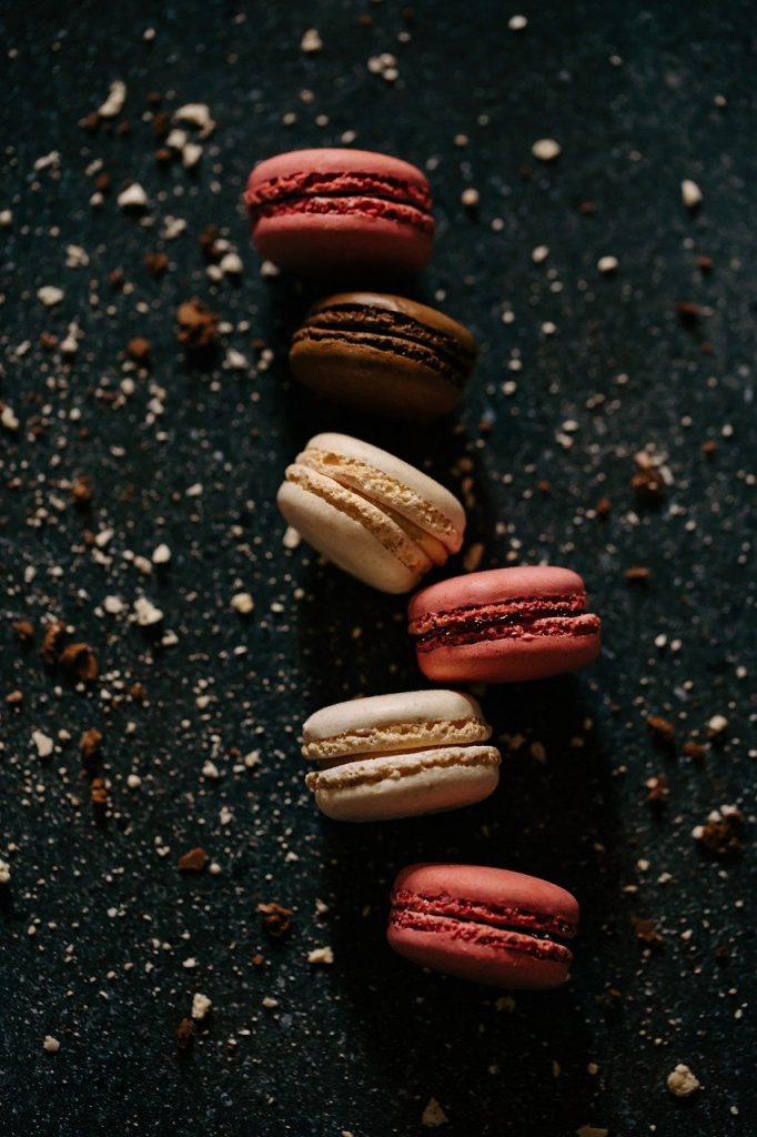 macarons, pastry, dessert